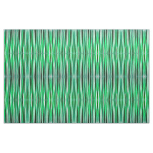 Aquamarine Ocean Stripy Pattern Fabric