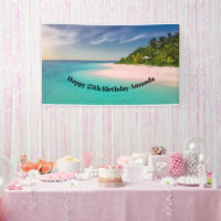Aquamarine Ocean Tropical Beach Scenic Birthday