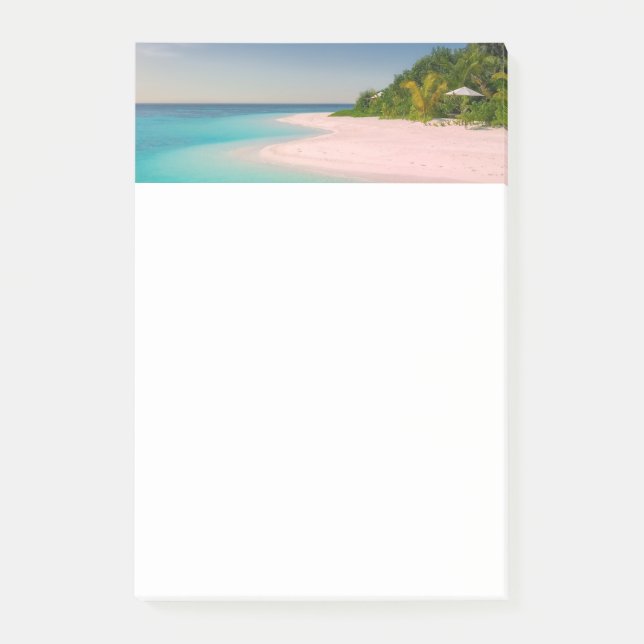 Aquamarine Ocean Tropical Beach Scenic Post-it Notes (Front)
