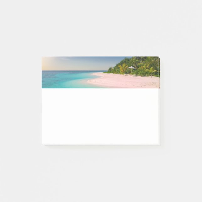 Aquamarine Ocean Tropical Beach Scenic Post-it Notes (Front)