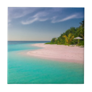 Aquamarine Ocean Tropical Beach Scenic Tile