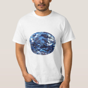 Aquamarine Oval-cut T-Shirt