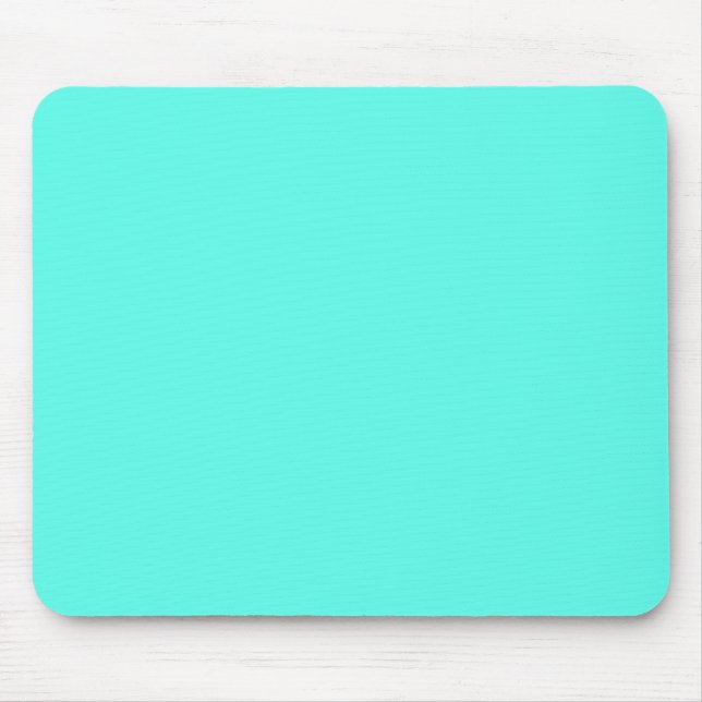 Aquamarine   (solid colour)  mouse mat (Front)
