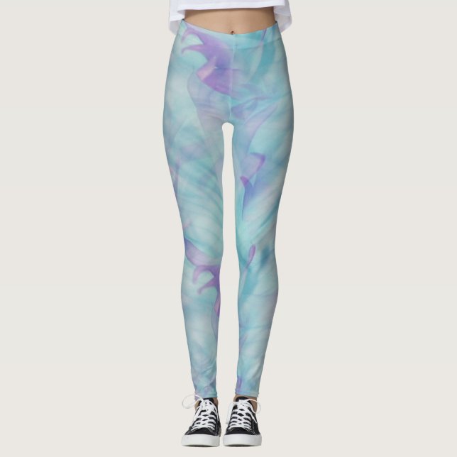 Aquamarine Surprise Leggings (Front)