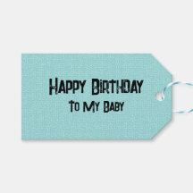 Aquamarine Texture Happy Birthday