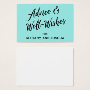 Aquamarine Wedding Advice & Well Wishes