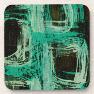 Aquamarine Windows I Coaster