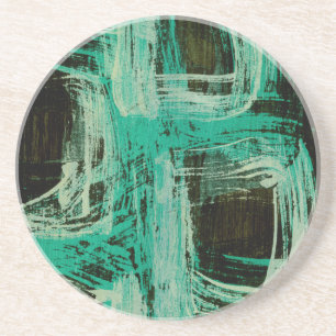 Aquamarine Windows I Coaster