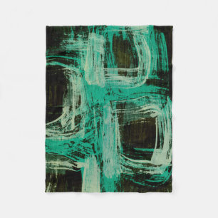 Aquamarine Windows I Fleece Blanket