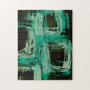 Aquamarine Windows I Jigsaw Puzzle