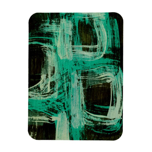 Aquamarine Windows I Magnet (Vertical)