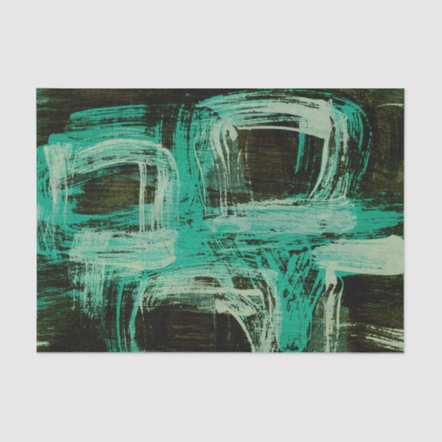 Aquamarine Windows I Tissue Paper (Front)