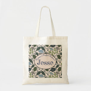 Aquaponics Fish Pattern Sustainable Tote Bag