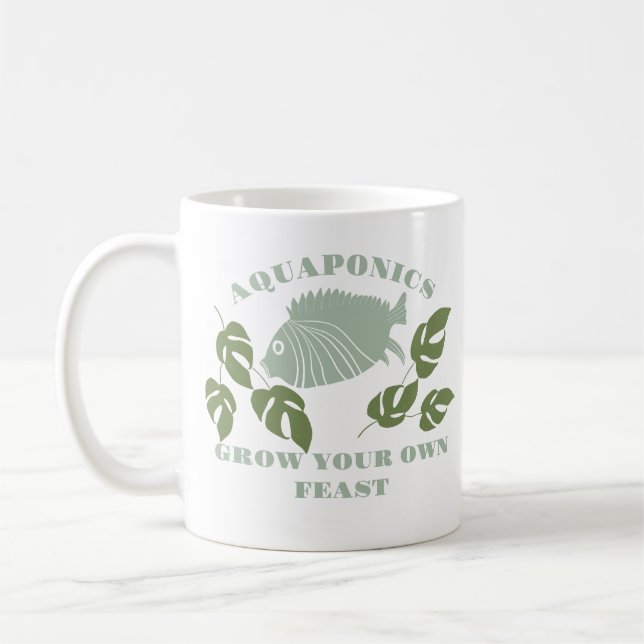Aquaponics Grow Your Own Feast  Coffee Mug (Left)