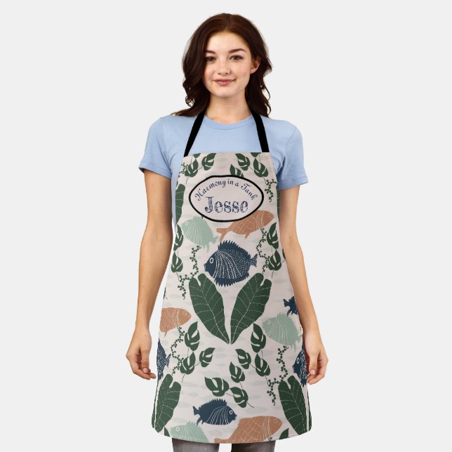 Aquaponics Herbs  Apron (Worn)