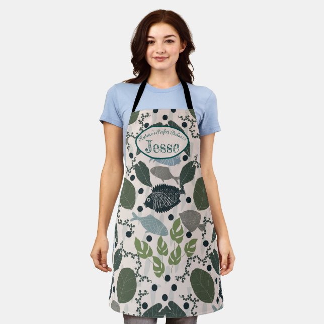 Aquaponics Herbs  Apron (Worn)