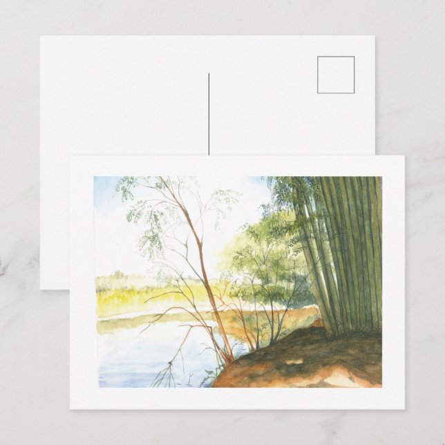 Aquarela landscape in Minas Postcard (Front/Back)