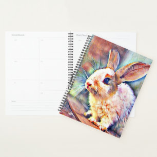 aquarell bunny planner
