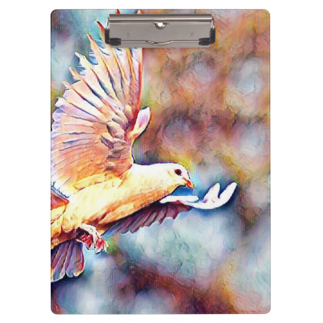 aquarell dove clipboard (Front)