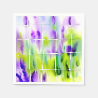 Aquarell Lavendel Wiese Napkin