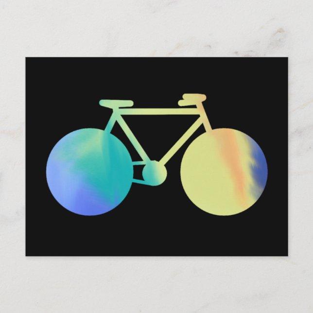 aquarella bicycle postcard (Front)