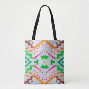Aquarelle Boho Decor. Boho Blue Pillow. Aquarelle Tote Bag