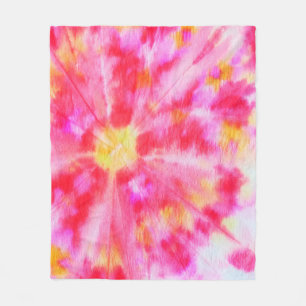 Aquarelle Creative Tone. Brush Gold. Ginger Tie Dy Fleece Blanket