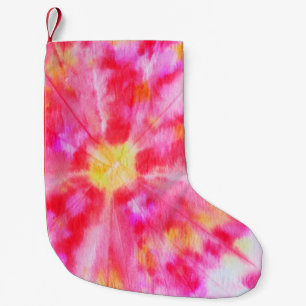 Aquarelle Creative Tone. Brush Gold. Ginger Tie Dy Small Christmas Stocking