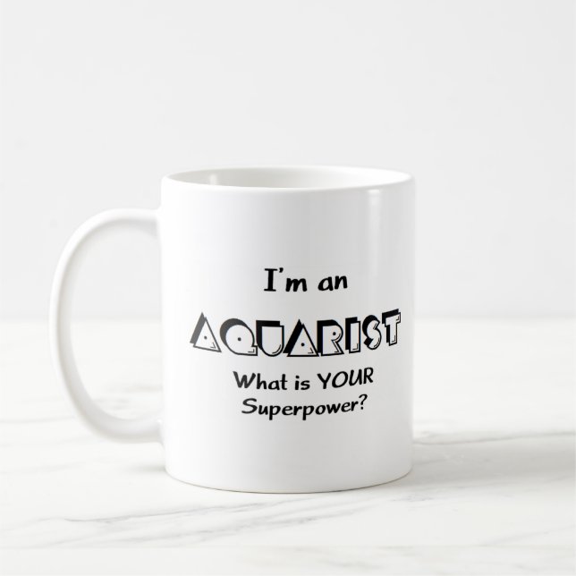 aquarist, superpower coffee mug (Left)