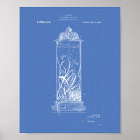 Aquarium 1920 Patent Art Blueprint