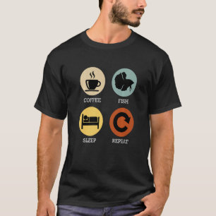 Aquarium Aquarist Eat Sleep Fish Repeat Aquarianer T-Shirt
