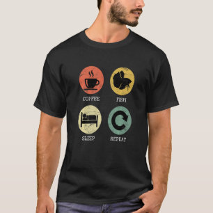 Aquarium Aquarist Eat Sleep Fish Repeat Aquarianer T-Shirt