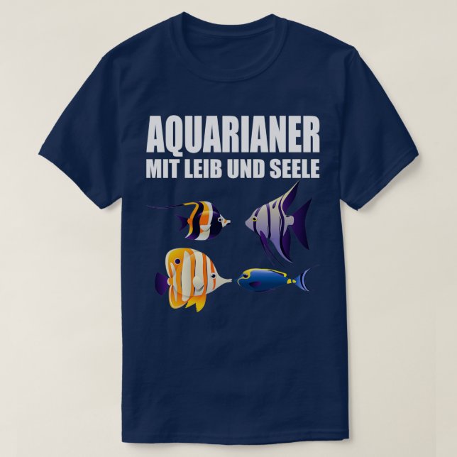 Aquarium Aquarists With Body And Soul Fish Classic T-Shirt (Design Front)