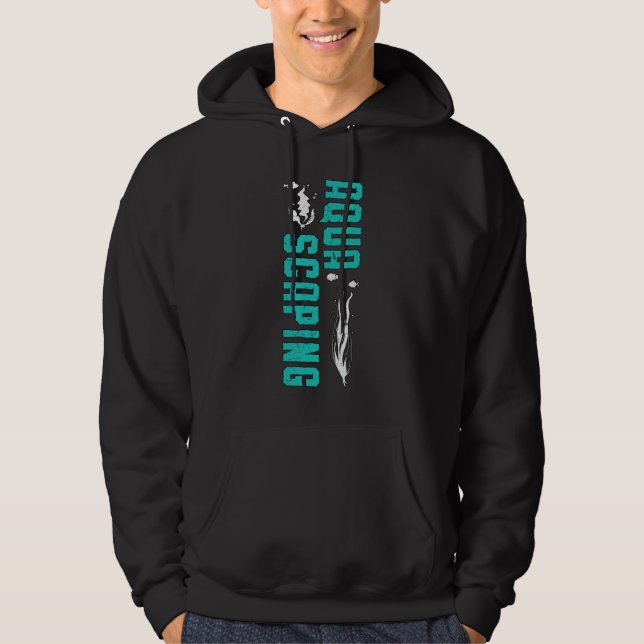 Aquarium Aquascaping Fish Keeper Funny Aquarist Hoodie (Front)