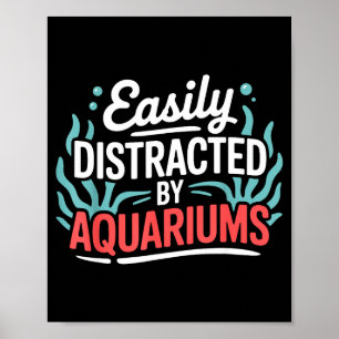 Aquarium Art For Men Women Fish Keeper Coral Fiank Poster