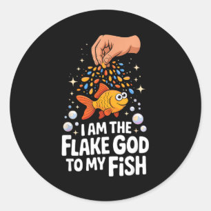 Aquarium Art For Men Women Fish Lover Fiank Enthus Classic Round Sticker