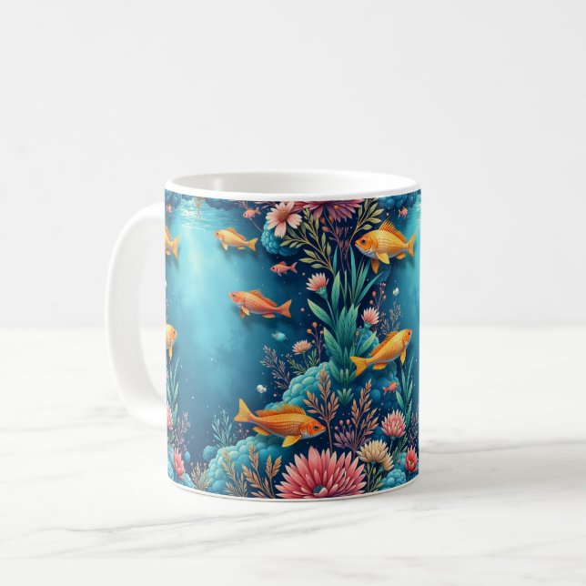 Aquarium Coffee Mug (Front Left)