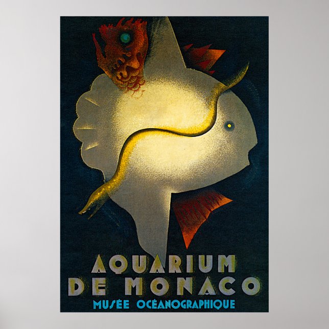 Aquarium de Monaco Advertising Poster (Front)