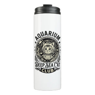 Aquarium Deep Sea Cat Funny Cat Graphic - Aquarium Thermal Tumbler