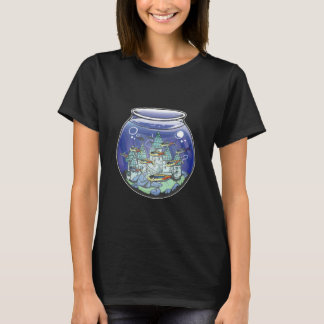 Aquarium Designs Fishkeeping Aqarists Fish Nerd Fi T-Shirt