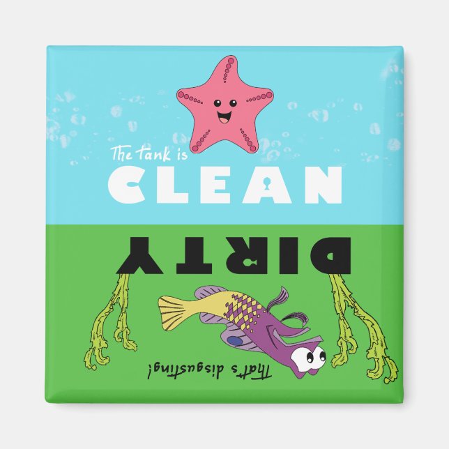 Aquarium Dishwasher Magnet (Front)