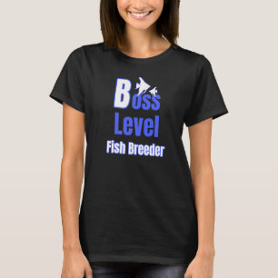Aquarium Fish Boss Level Breeder Angelfish Fish Ta T-Shirt
