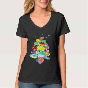 Aquarium Fish Christmas Tree Cichlids Gouramis Flo T-Shirt