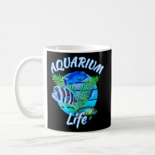 Aquarium Fish Life Frontosa Cichlid Cherry Shrimp Coffee Mug