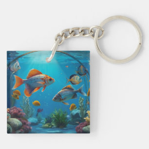 Aquarium Fish Tank Key Ring