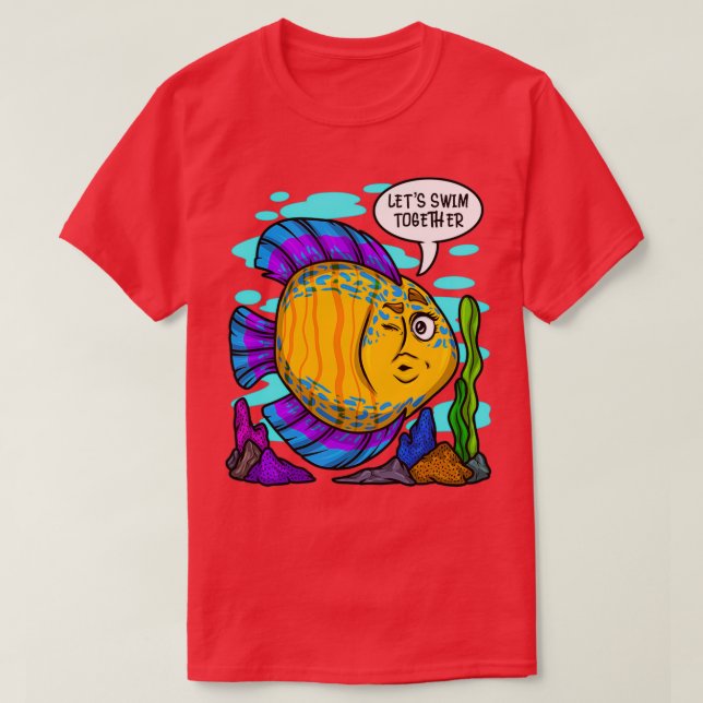 Aquarium Gift Aquarist Fish Keeping Lover T-Shirt (Design Front)