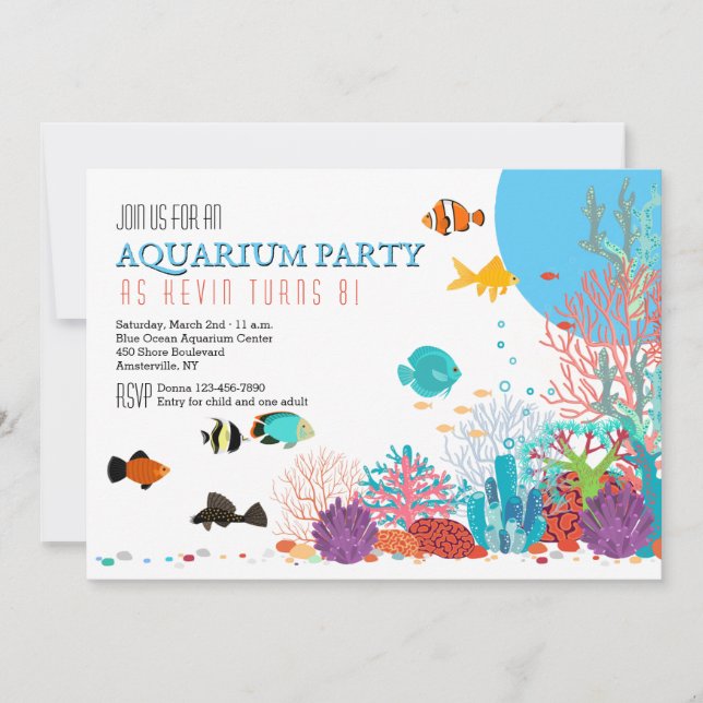 Aquarium Invitation (Front)