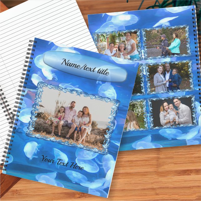 Aquarium Jellyfish Photo Collage 0925 Notebook (Creator Uploaded)