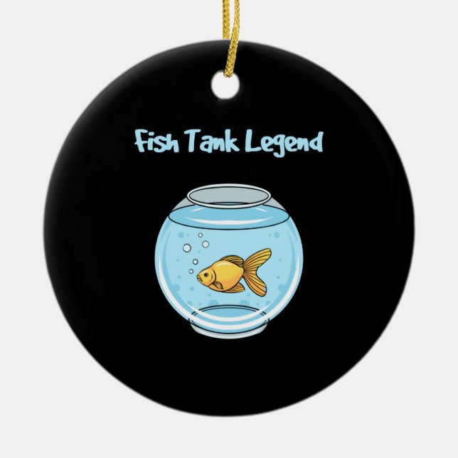 Aquarium Keeper - Fish Tank Legend Ceramic Tree Decoration (Front)