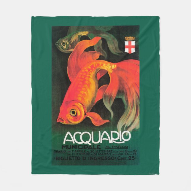 Aquarium & Municipal Park Promotional Poster Fleece Blanket (Front)